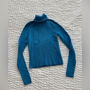 Zara Blue Turtleneck Sweater Size M